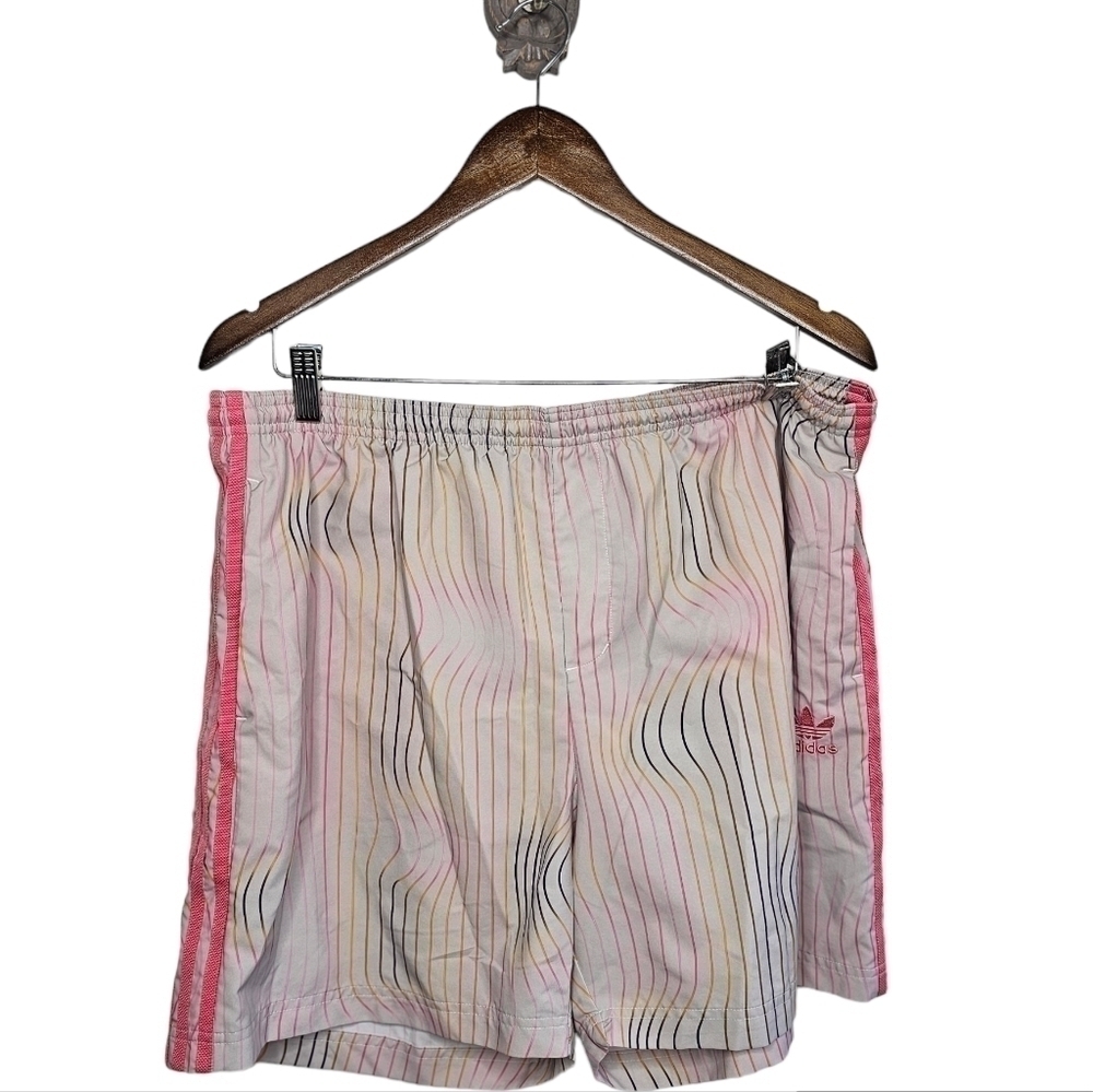 Adidas multicolor stripes sporty shorts